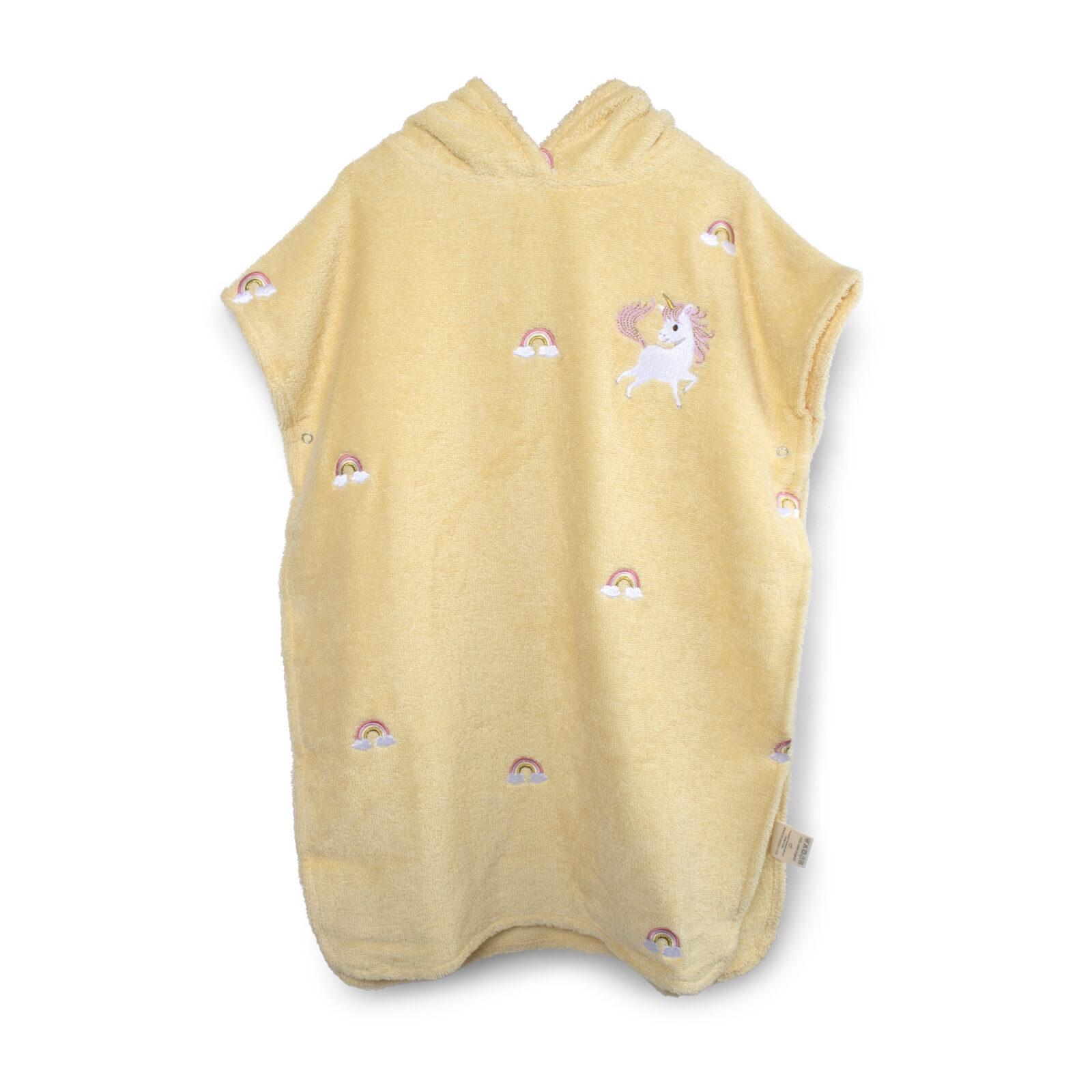 Embroidered poncho GOTS – Unicorn Shores