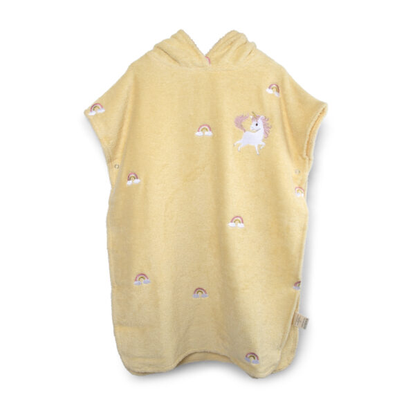 Embroidered poncho GOTS – Unicorn Shores
