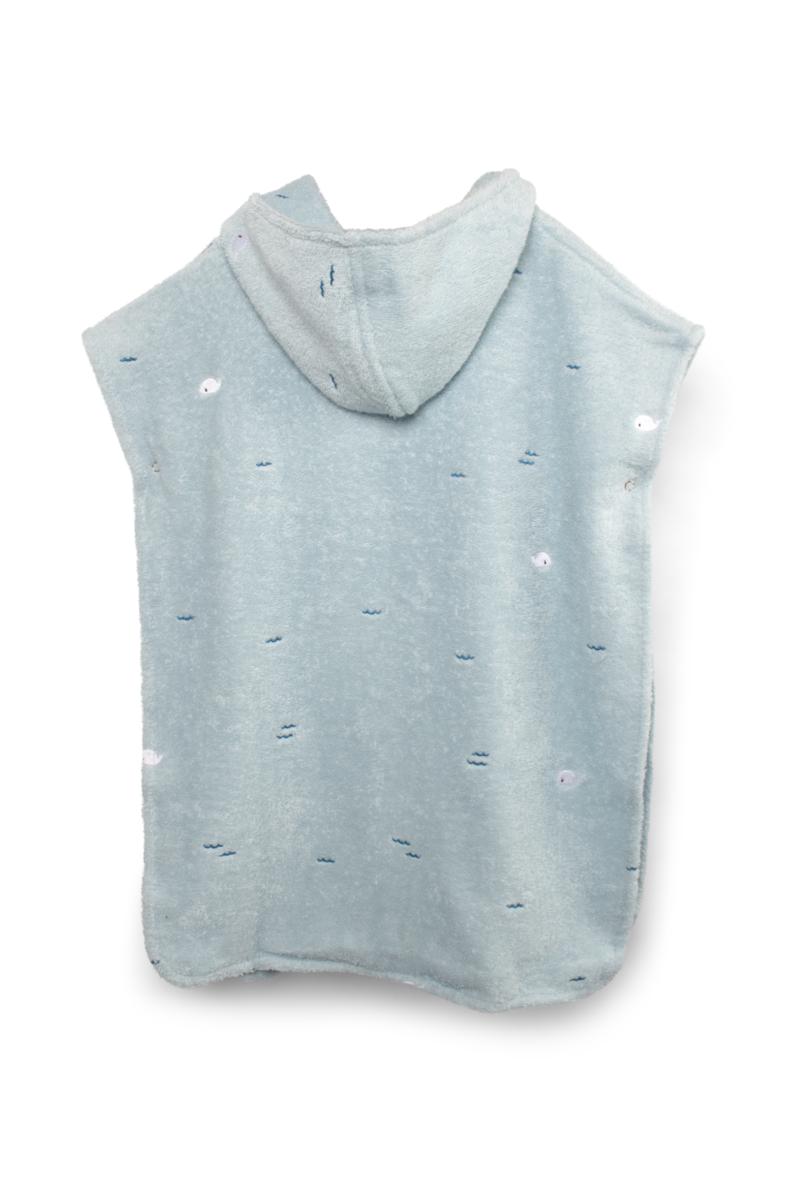 Embroidered poncho GOTS – Christian's Whale Tales