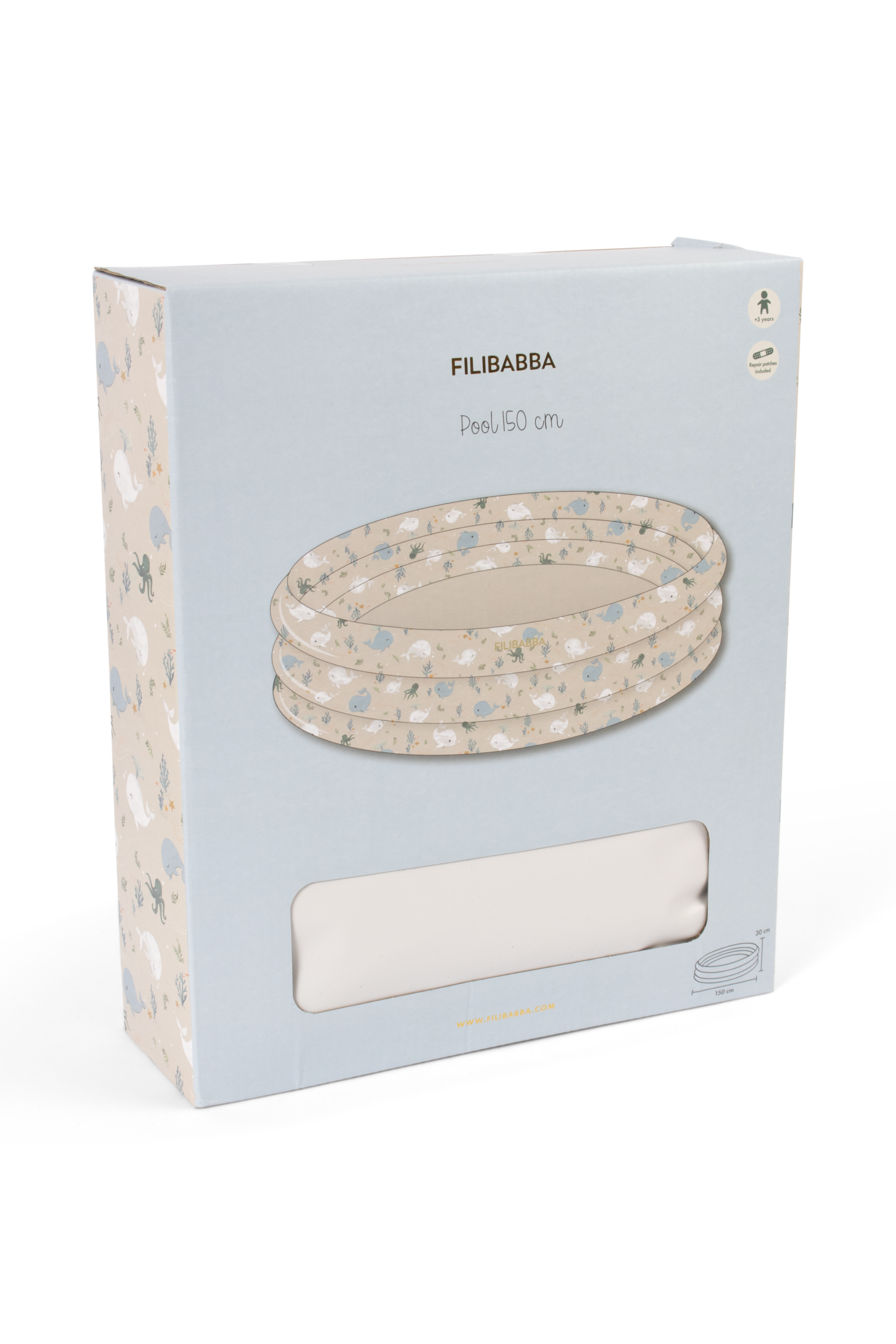 Badebassin 150 cm Alfie – Christian's Whale Tales