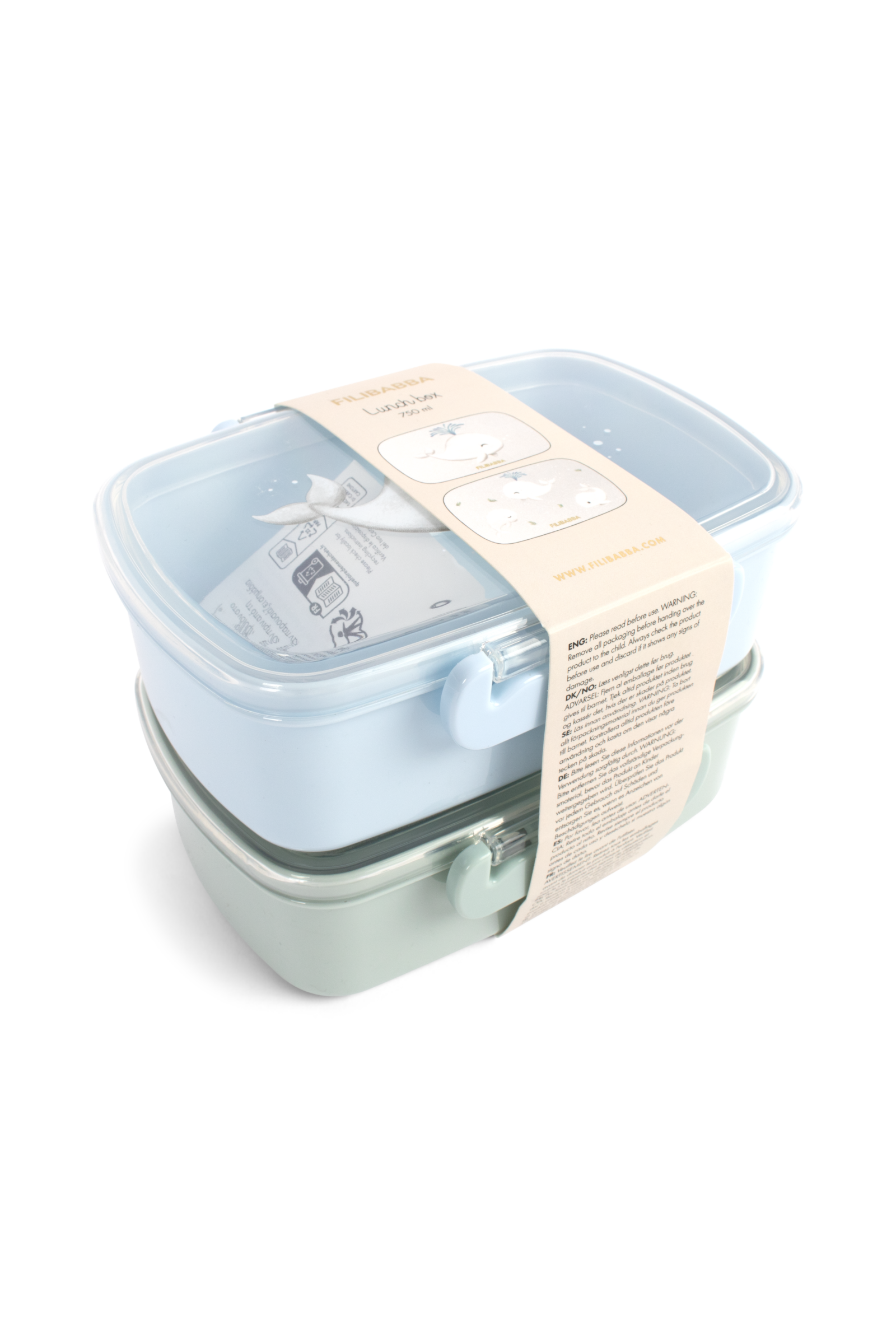 Lunch boxes – 2-pack – Christian's Whale Tales