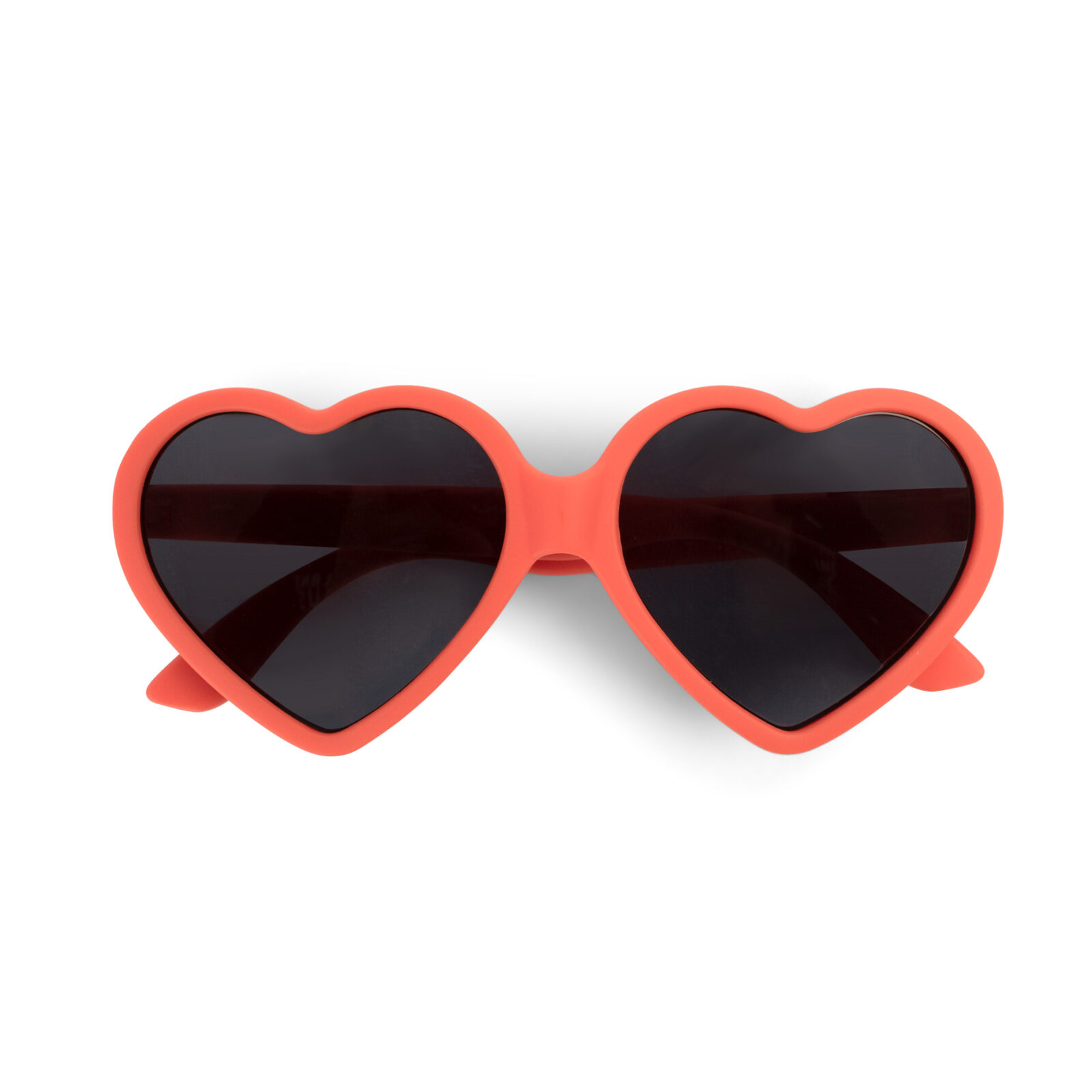 Kids sunglasses in recycled plastic 1-3 years – Heart – Warm Red