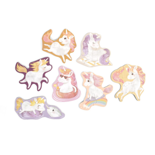 Set of 7 puzzles - Unicorn Shores